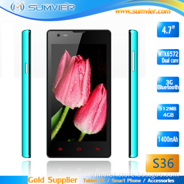 4.7inch Mtk6572 Duad Core 3G Android Senior Phone S36
